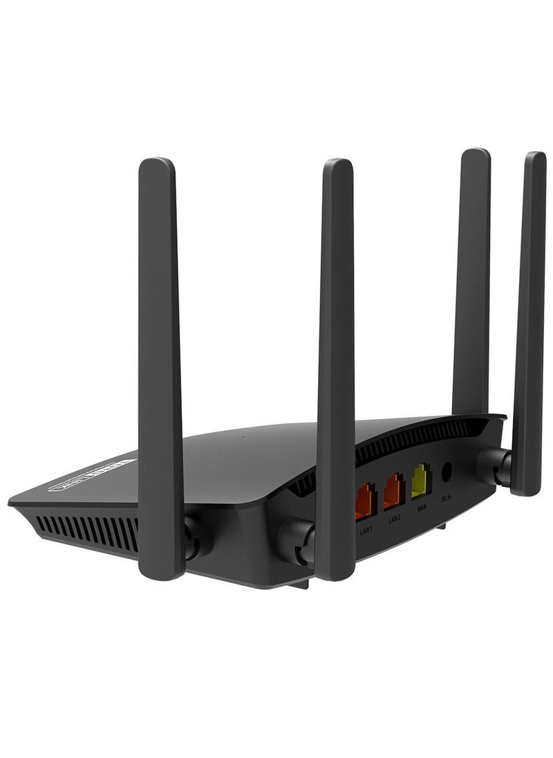 TOTOLINK - AC1200 Wireless Dual Band Router A720R Black ,2.4GHz and 5GHz simultaneously and delivering  speeds up to 1167Mbps ,IPTV supported ,Parental Control ,repeater mode , Beamforming Technology - Image 1