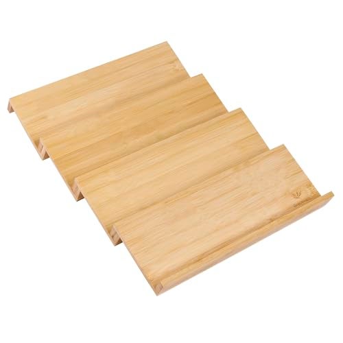 Graceware Bamboo Spice Drawer Organizer, 4 Tier Stackable Spice Rack for Cabinet, Seasoning Storage Organization，13'' Wide - Image 1