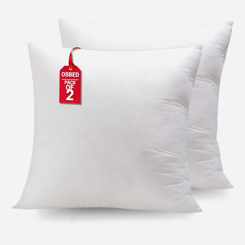 OSBED Luxury Cushion Inner Pads - Pack of 2, 45 x 45cm - Polyester Filling for Sofa and Home Decor - Image 1