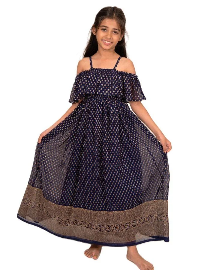 Maithili Maithili Printed A-Line Off Shoulder Maxi Dress