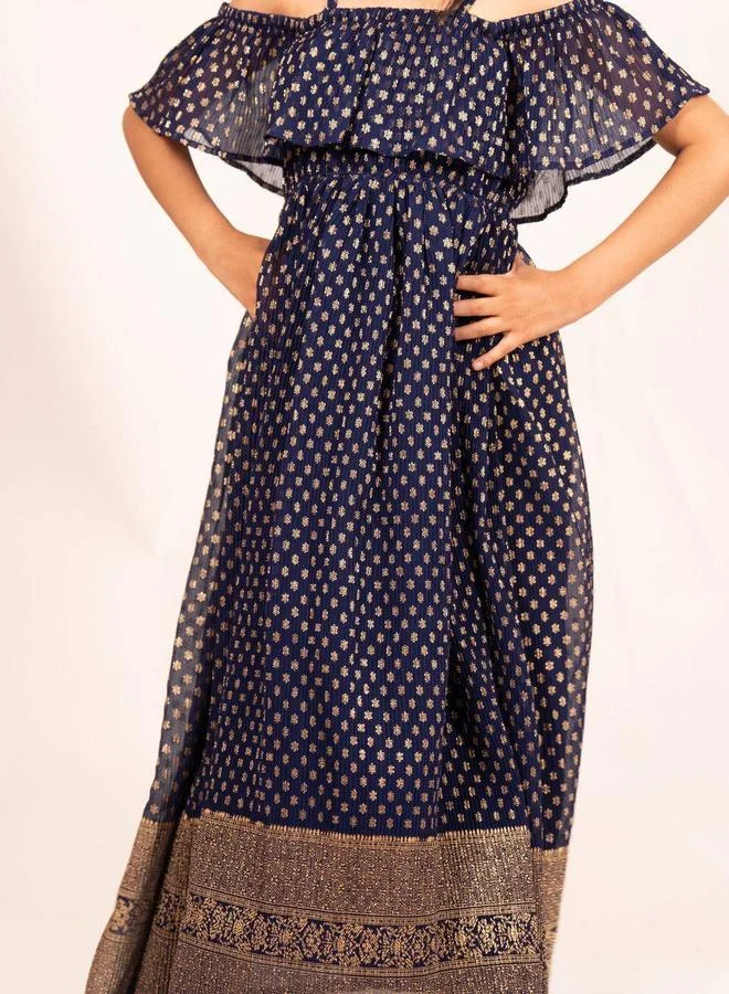 Maithili Maithili Printed A-Line Off Shoulder Maxi Dress