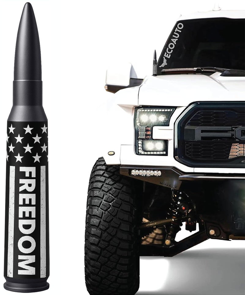 EcoAuto Badass Car Antenna Topper for Dodge Ram Ford F150 F250 F350 Super Duty Ford Raptor Bronco Trucks AntiTheft DesignRadio Antenna Topper for Truck 1990 Current Freedom