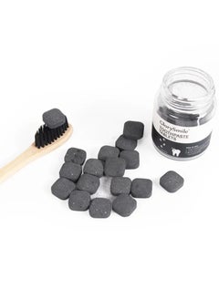 GlorySmile Charcoal Toothpaste Tablets Color Corrector Purple Teeth Whitening Anti Plaque Chewable Toothpaste Tablets Teeth Stain Removal Eco Friendly Mouthwash Tablets Travel Toothpaste Bites 30 Pcs  - Image 2