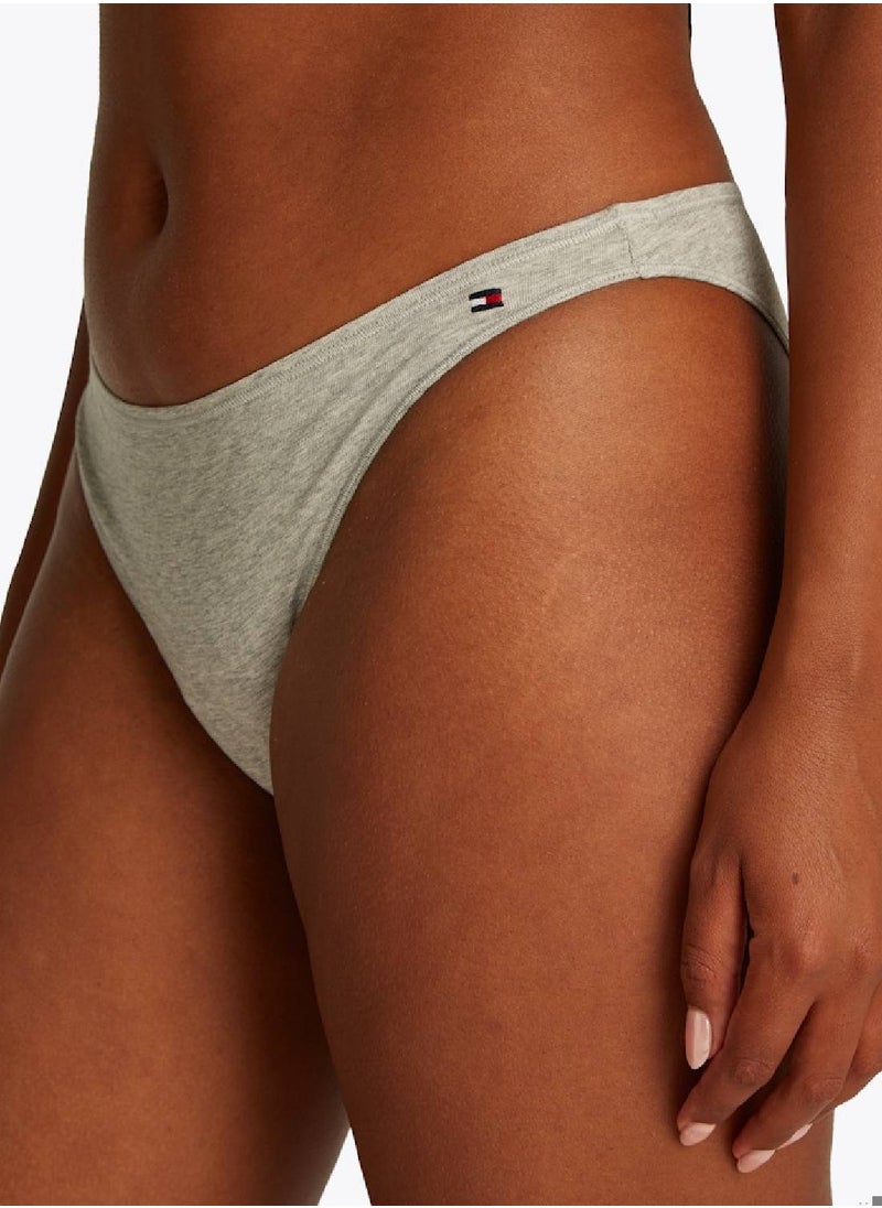 TOMMY HILFIGER Women's 3-Pack Hilfiger Flag Dipped Briefs - Cotton, Multicolour  - Image 5