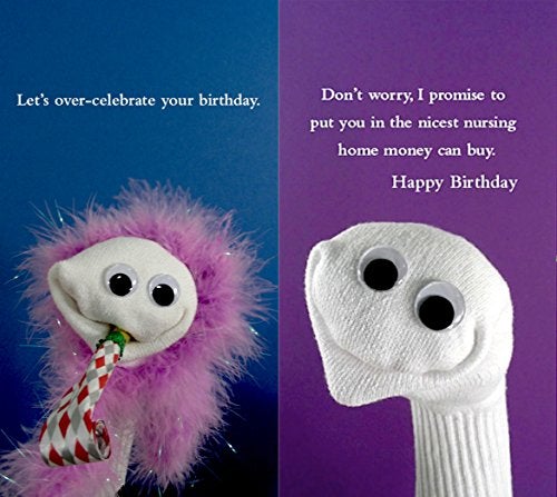 Quiplip Sock Em's Birthday 6 Greeting Cards - Image 5