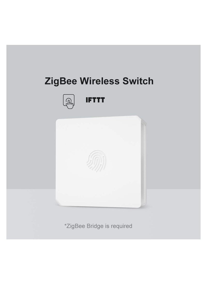 SYOSI - Zigbee Wireless Switch, Supports To Create Smart Scenes, Trigger the Connected Devices on Ewelink APP with Three Control Options, ZigBee Bridge Required(Battery Is Not Included) - Image 1