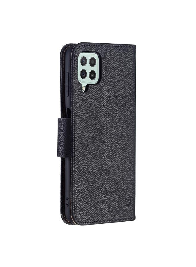 S-TOP Case For Samsung Galaxy A22 4G Litchi Texture Pure Color Horizontal Flip Leather Phone Case with Holder & Card Slots & Wallet & Lanyard - Image 3