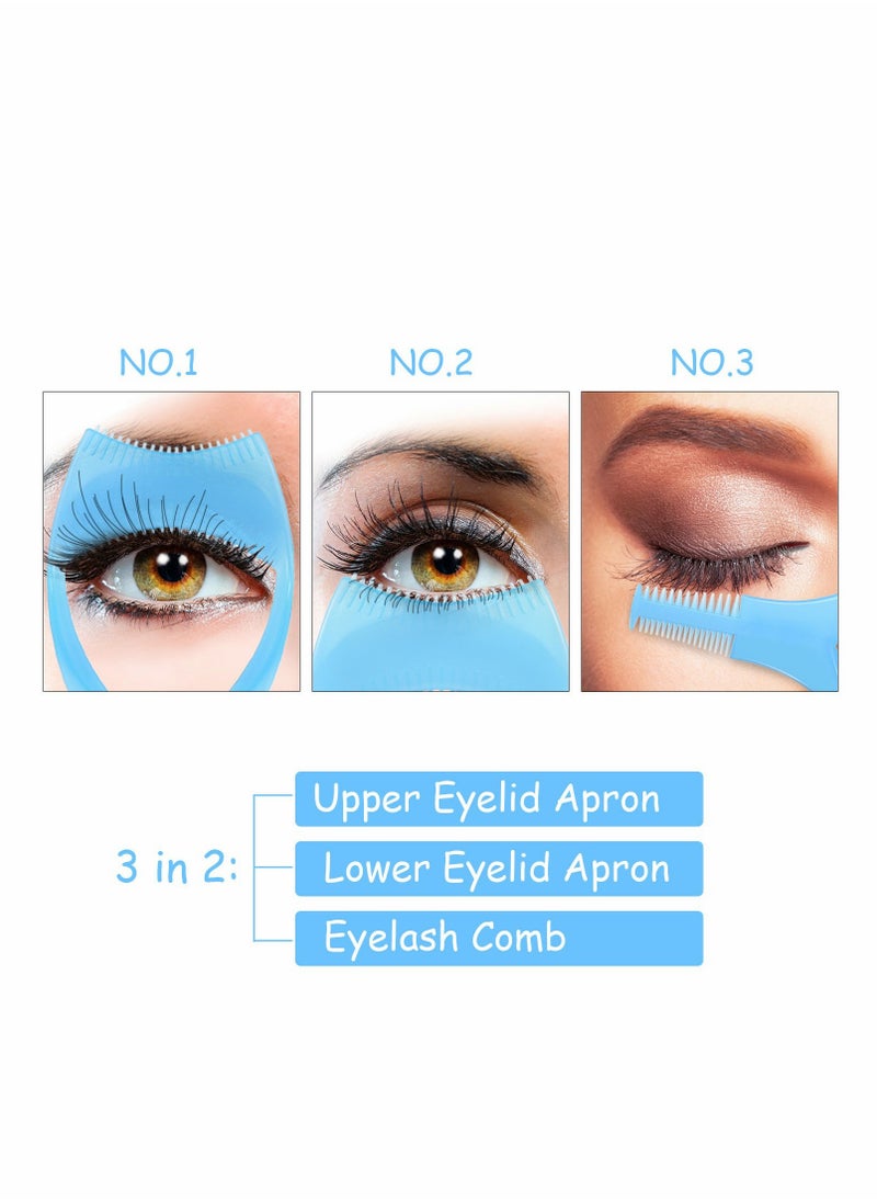 Excefore - 3 in 1 Eyelashes Tools, 6 Pcs Mascara Shield Applicator Guard Eyelash Guide with Comb for Makeup - Image 1
