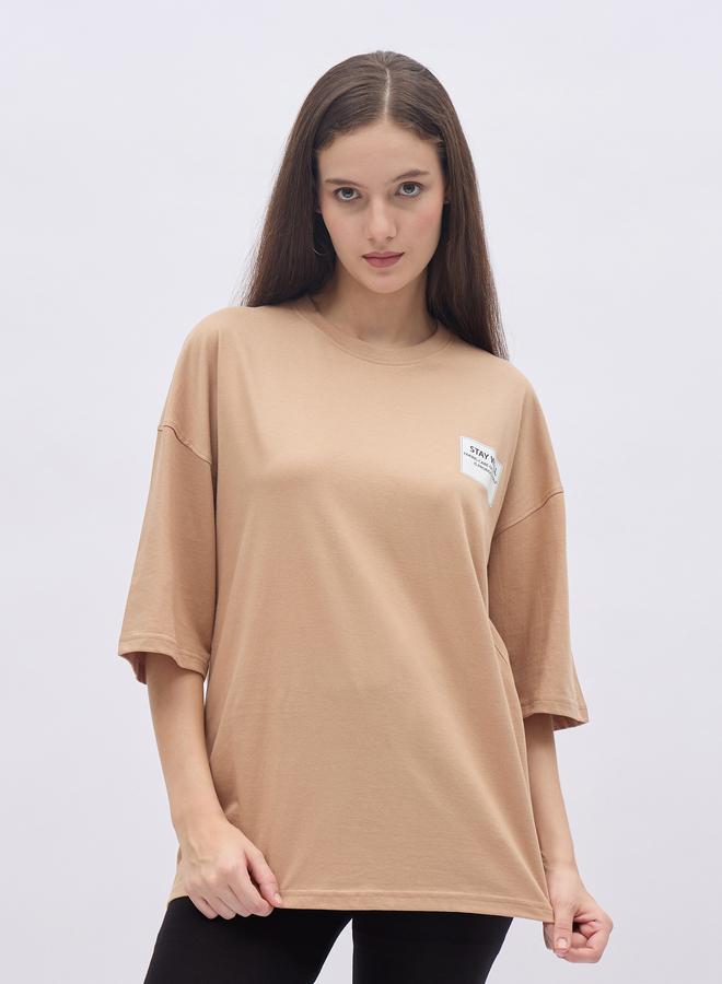 Styli Printed Oversized Longline T-Shirt - Image 2