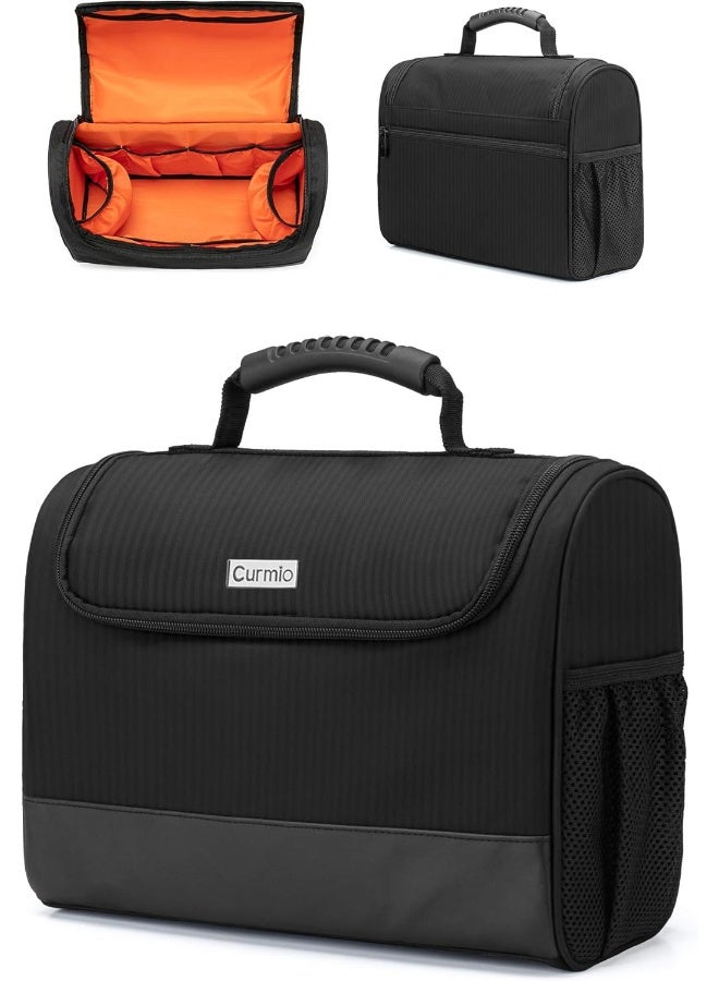 CURMIO CURMIO Bartender Kit Bag, Portable Travel Carrying Bag with Rubber Handle for Bar Tools Set, for Home Indoor Outdoor Patio Party, Black (Bag ONLY, Patent Pending) - Image 1