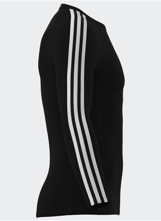 Adidas - Techfit Compression Training 3-Stripes Long Sleeve Long-Sleeve Top - Image 1