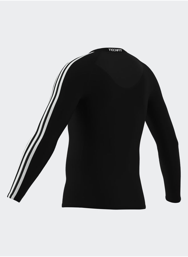 Adidas - Techfit Compression Training 3-Stripes Long Sleeve Long-Sleeve Top - Image 1