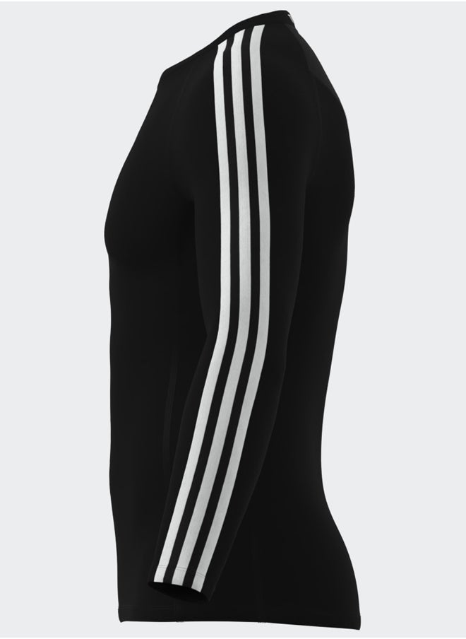 Adidas - Techfit Compression Training 3-Stripes Long Sleeve Long-Sleeve Top - Image 1
