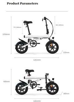 Gasin Adult E-Bike Scooter, 50KM Range, 400W Motor, 14-inch Shock-Absorbing Tires, Foldable, Specialized for Commuting, Beach, Sandy Ground & Mountain Riding  - Image 5