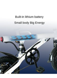 Gasin Adult E-Bike Scooter, 50KM Range, 400W Motor, 14-inch Shock-Absorbing Tires, Foldable, Specialized for Commuting, Beach, Sandy Ground & Mountain Riding  - Image 4