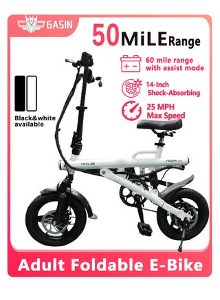 Adult E-Bike Scooter, 50KM Range, 400W Motor, 14-inch Shock-Absorbing Tires, Foldable, Specialized for Commuting, Beach, Sandy Ground & Mountain Riding - pzsku/ZF90B373DCB08DDA7A8D2Z/45/1743395463/7e776483-3796-4039-80b3-38dd2090fb9c