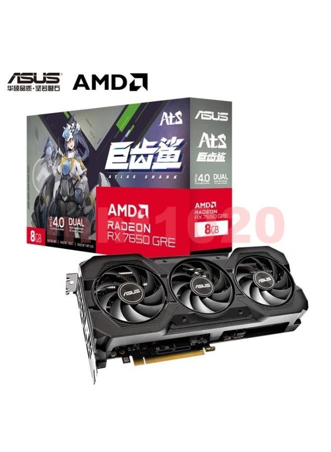 ASUS ATS RX7650GRE O8G AMD RADEON Graphics Card – 8GB GDDR6, PCIe 4.0, High-Performance Gaming GPU - Image 1