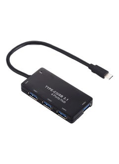 نيبمينينت موزِّع بـ4 منافذ USB Type-C 28سنتيمتر أسود  - Image 1