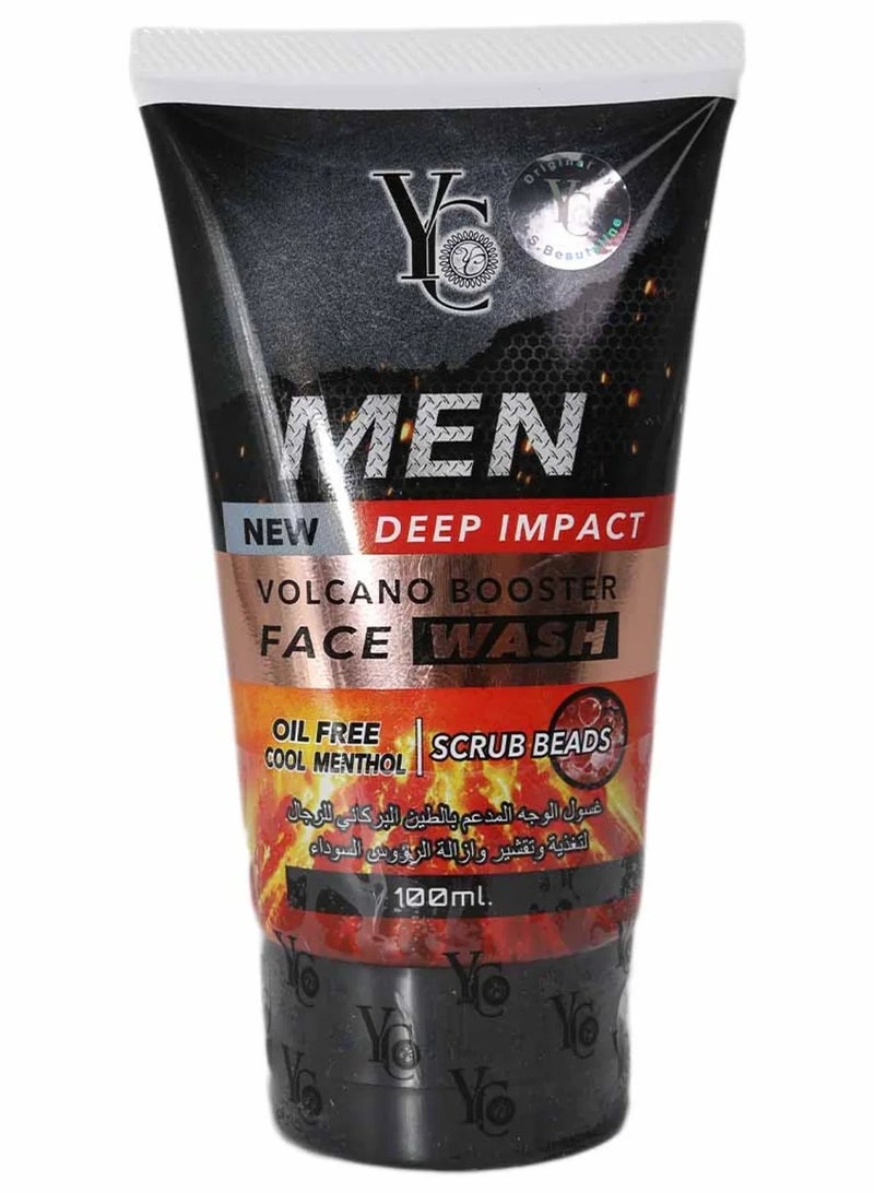 واي سي غسول الوجه ديب إمباكت فولكانو بوستر للرجال 100 مل