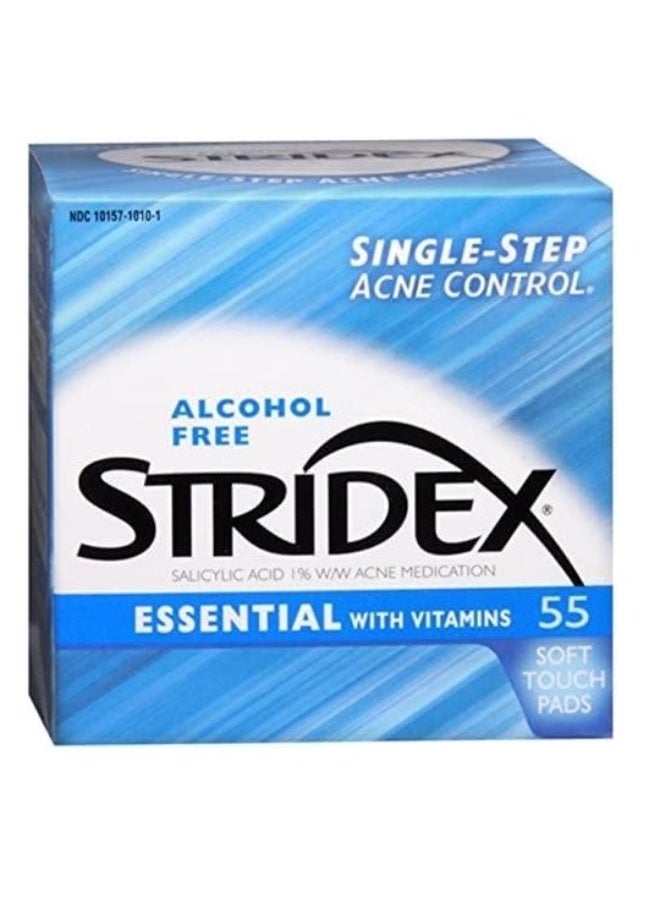 Stridex Acne Control Soft Touch Pads - 55 Pads - Image 1