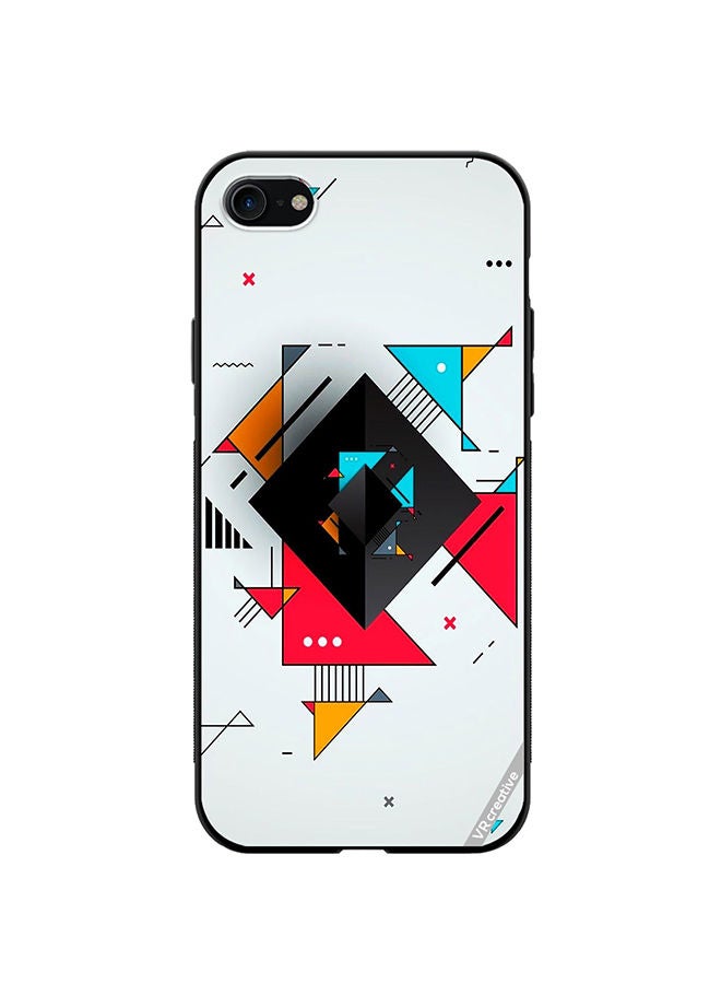VR CREATIVE Protective Case Cover For Apple iPhone 7/8/SE 2020 Geometric Abstract Design Multicolour - Image 1