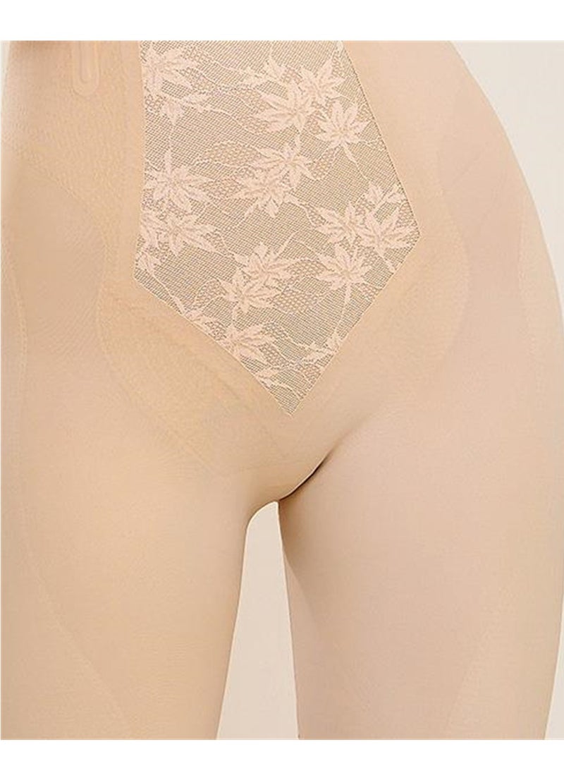 Generic - High-waisted seamless bottoming ice silk jacquard square-angle postpartum belly-control shaping pants and shaping garments - Image 1