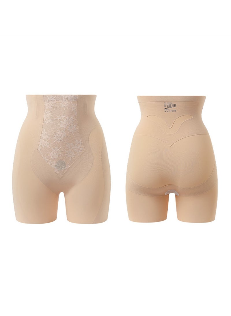 Generic - High-waisted seamless bottoming ice silk jacquard square-angle postpartum belly-control shaping pants and shaping garments - Image 1