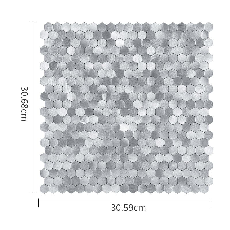 SELECT LIGHTING Select Metal Hexagon Peel and Stick Tiles w/10 Edges - Image 2