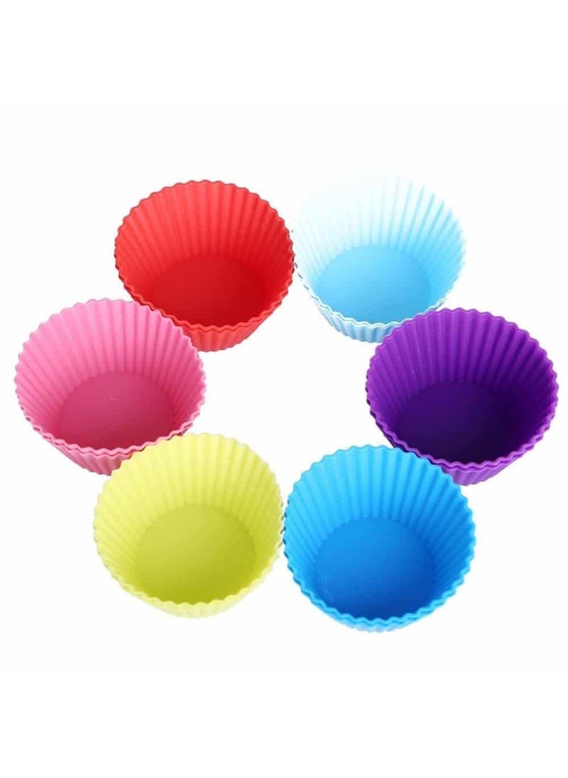 MoldBerry MoldBerry Silicone Baking Cup Set of 6 Multicolour  - Image 1