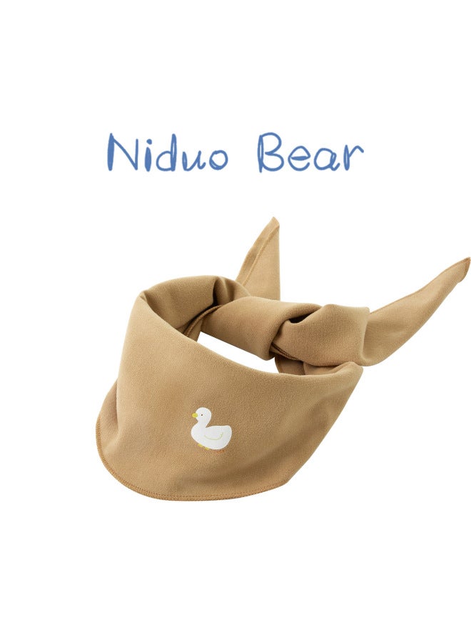 Nido Bear Baby Neck Scarf Children's Scarf Autumn And Winter Uni Baby Triangle Scarf Windproof Baby Triangle Headscarf Warm