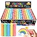SMALL FISH 160Pcs Sidewalk Chalk Set in 5 Colors 32 Packs Washable Jumbo Sidewalk Chalk Bulk for Kids Outdoor Art NonToxic Dustless Giant Box Chalkboard Chalk for Toddler Painting on Blackboard Party - Image 3