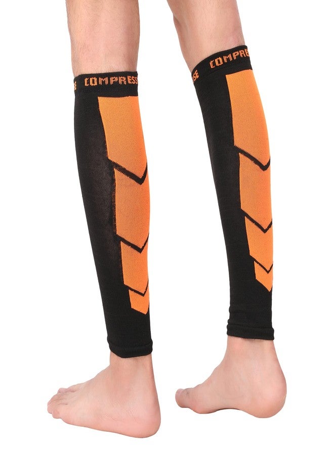NEVER LOSE Calf Compression Sleeves for Men & Women, Unisex. Shin Splint Leg Sleeves. Graduated Compression for Calf Strains, Shin Splints and Varicose Veins,Recovery & Prevention (Medium) - Image 4