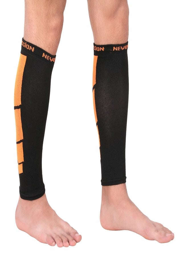 NEVER LOSE Calf Compression Sleeves for Men & Women, Unisex. Shin Splint Leg Sleeves. Graduated Compression for Calf Strains, Shin Splints and Varicose Veins,Recovery & Prevention (Medium) - Image 1