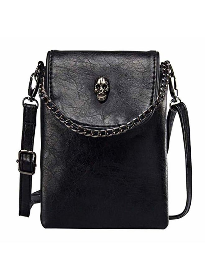 WITERY Women Single Shoulder Crossbody Bags Mini Messenger Bag Cellphone Bags Wallet, [Elegant Design]black, 16*13*4CM - Image 1