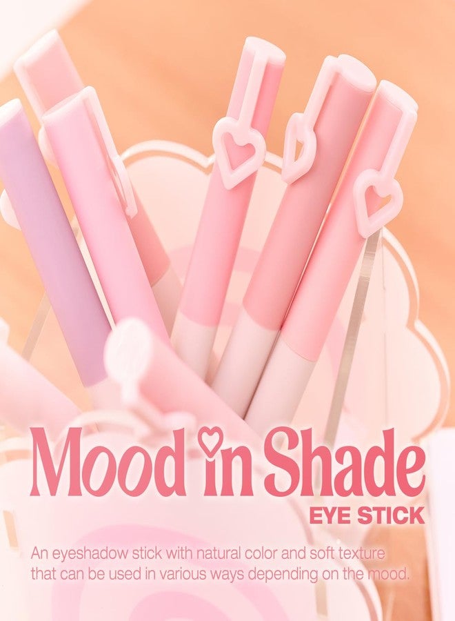 Peripera MOOD IN SHADE EYE STICK, Built-In Applicator (Smuger), Smudge-Proof, Easy Application, Creamy Shimmer Texture Eye Shadow Stick (P04 GLORY BERRY) - Image 2