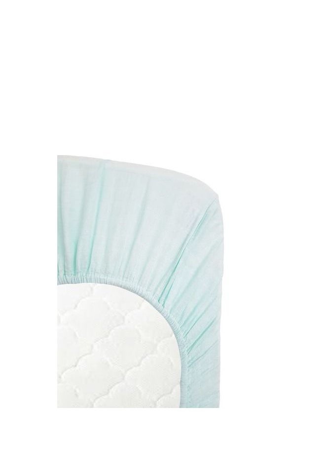 Anvi Baby Organic Bamboo Muslin Fitted Sheet  Mint Condition  - Image 1