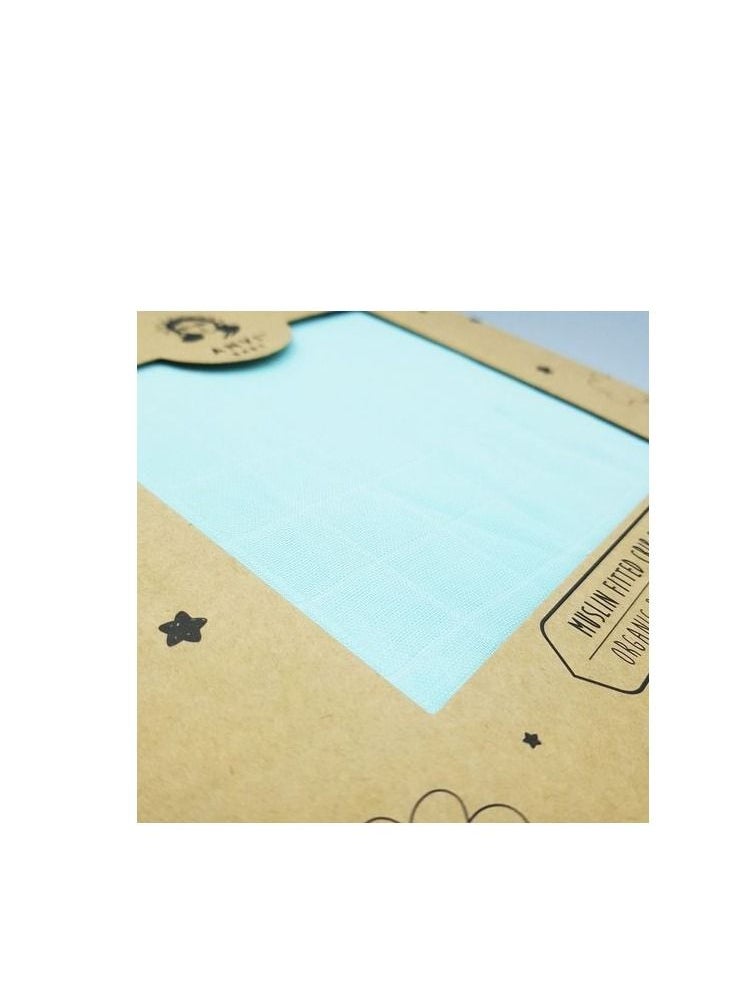 Anvi Baby Organic Bamboo Muslin Fitted Sheet  Mint Condition  - Image 3