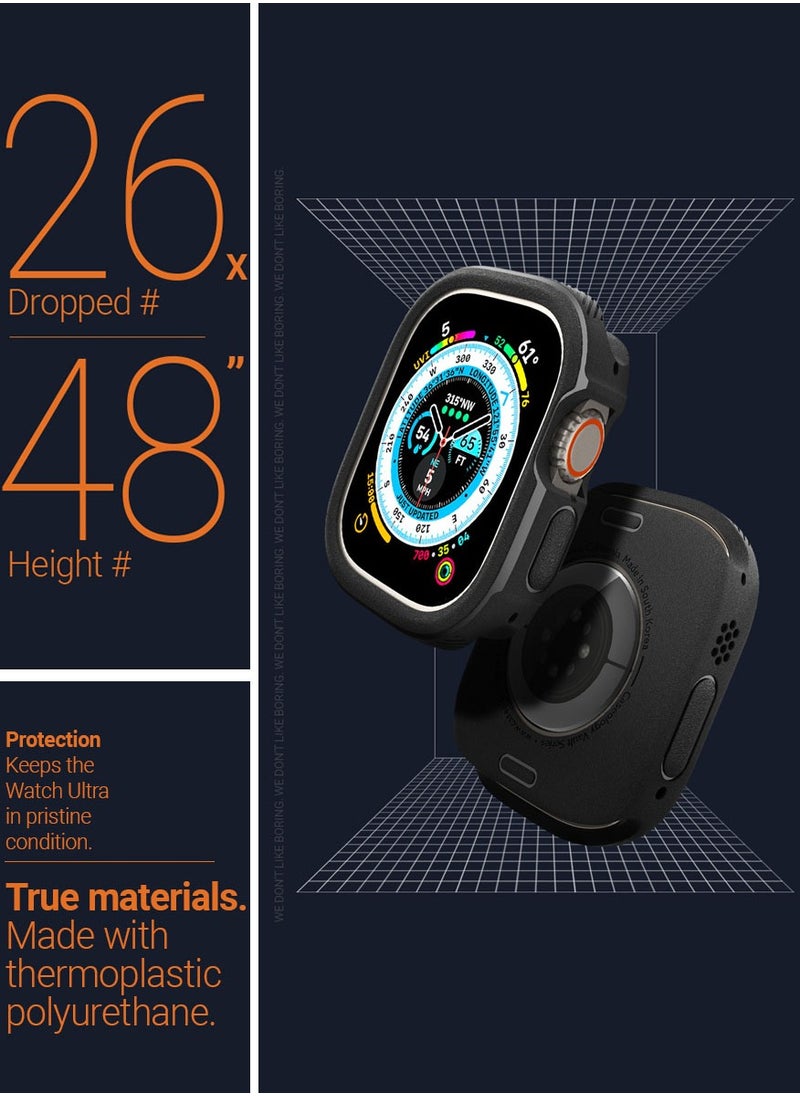 Caseology Vault for Apple Watch Ultra 2 Case / Apple Watch Ultra 49mm Case Cover - Matte Black  - Image 5