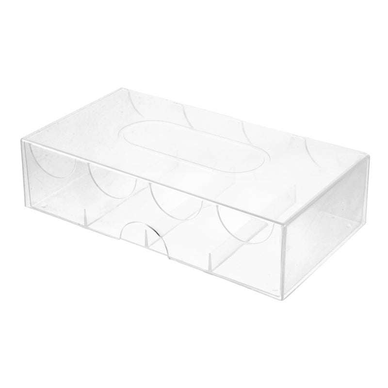 Large Capacity Transparent Acrylic Poker Chip Storage Box Organizer With Secure Buckle - Image 2