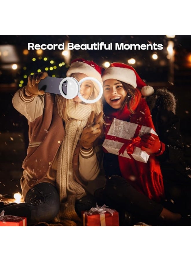 رينج لايت للموبايل يُثبت بالكليب – قابل للدوران وقابل للشحن – مثالي للتصوير والمكياج - Image 2