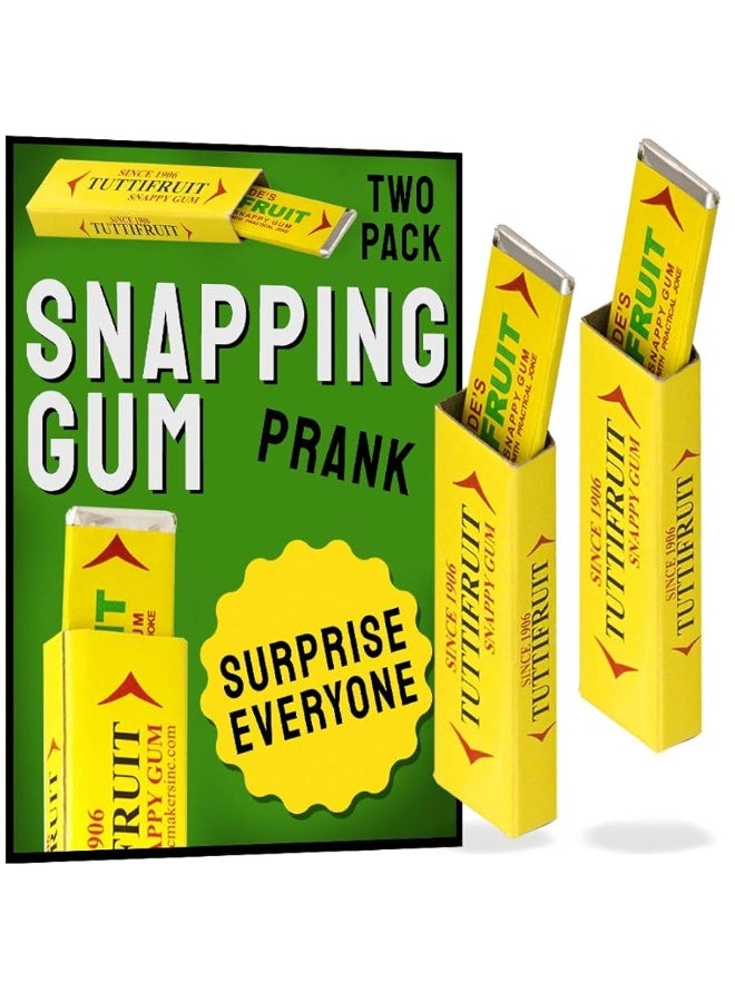 MAGIC MAKERS Adams Pranks and Magic  Snapping Gum Prank  Classic Novelty Prank Toy  2 Pack - Image 2