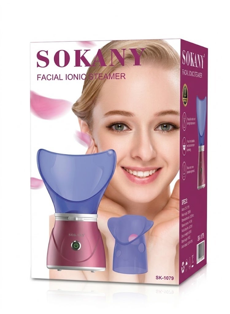 sokany SK-1079 Facial Steamer – Deep Pore Cleansing & Skin Hydration, Warm Steam Technology for Enhanced Radiance & Refreshment, Helps Remove Impurities and Excess Oils, Improves Absorption of Skincare Products, Gentle Daily Facial Care, Easy-to-Use Ergonomic Design, Spa-Like Treatment for Healthier-Looking Skin, Ideal for Everyday Home Use - Image 2