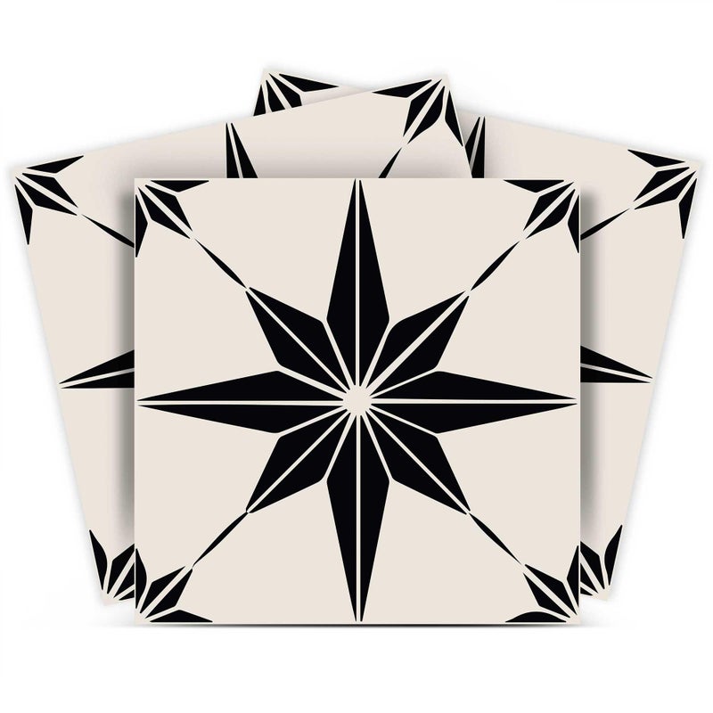 Mi Alma Tile Stickers by Mi Alma 24 pcs Talavera Wall Stencils Wall Stickers Peel and Stick Easy Application  Ideal for Bathroom Kitchen Wall Tile Decals Star Tile 1 6x6 Inch 