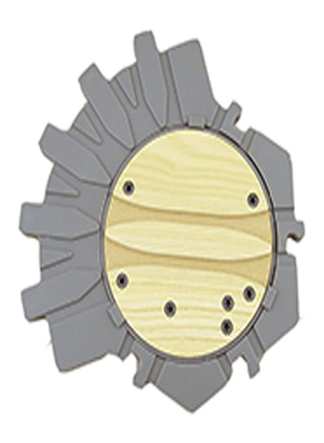 Ele Toys Replacement Part for Thomas & Friends Wood Tidmouth Sheds - GGG72 ~ Gray Plastic Base with Wooden Turntable - Image 1