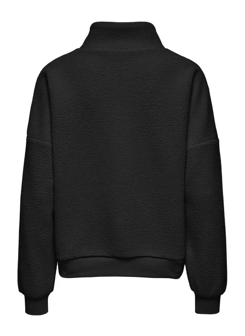 ONLY Half Zip Teddy Sweater