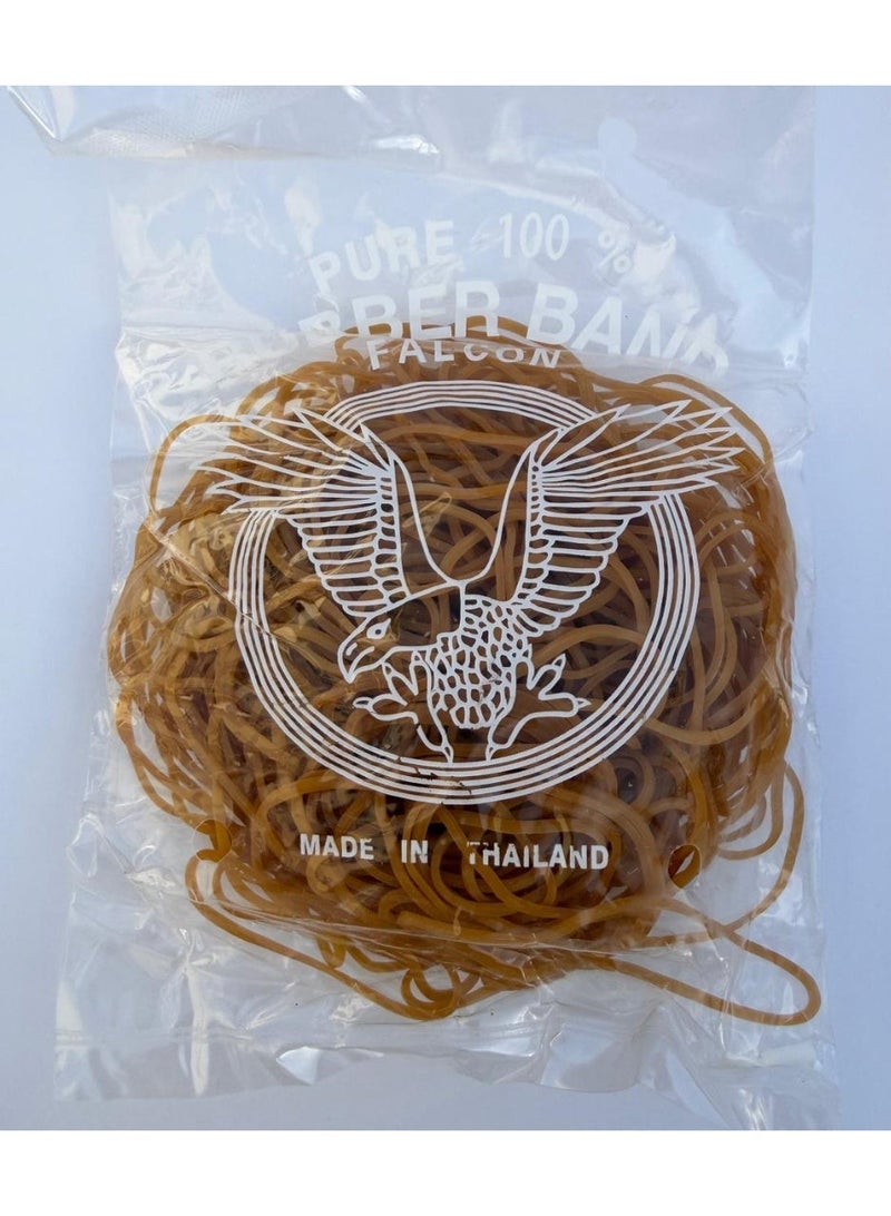 Falcon Rubber Bands. A 90-gram pack contains approximately 130 to 180 pieces - Image 1