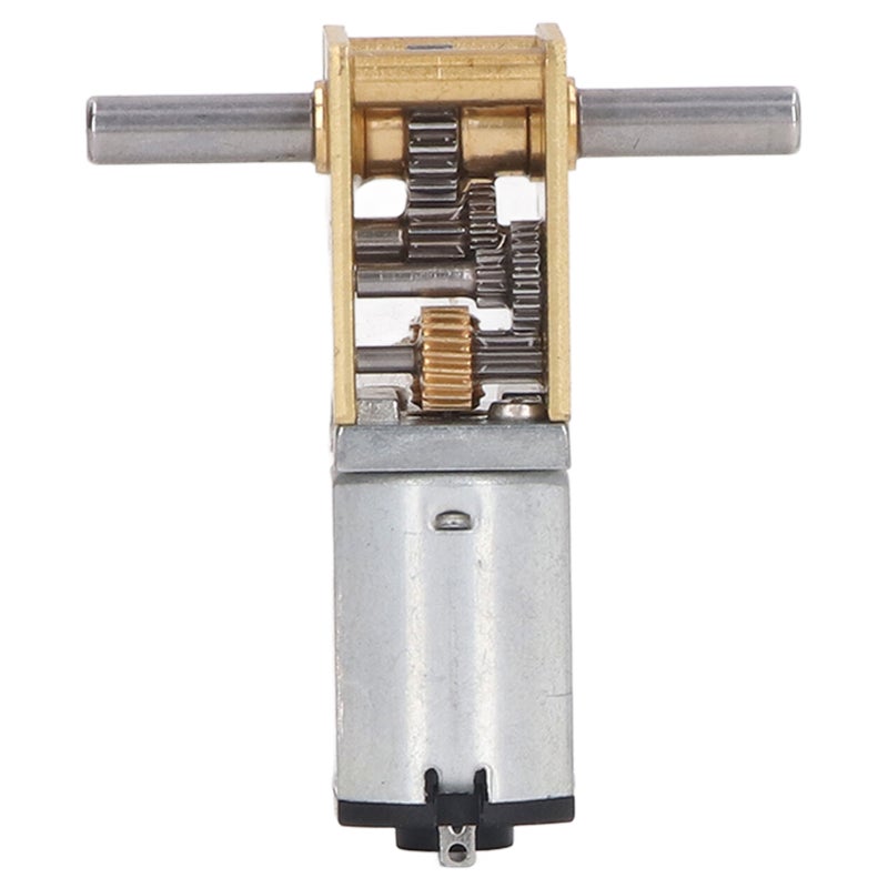 DC6V 8RPM Motor Dual Shaft Worm Gear Reduction Motor High Torsion Low Speed Motor with Fixed Seat 1218‑N20 - Image 1