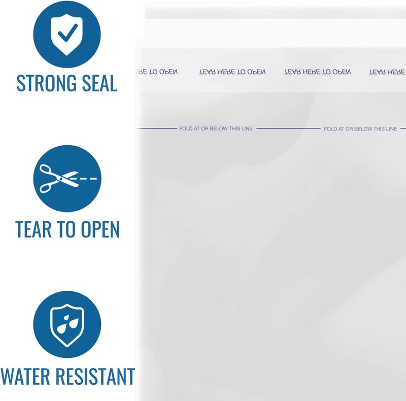 DMI Packaging Bags 250 Industrial Strong Clear Poly Bag 24 x 3175 Inches Strong Seal Tamper Evident - Image 2