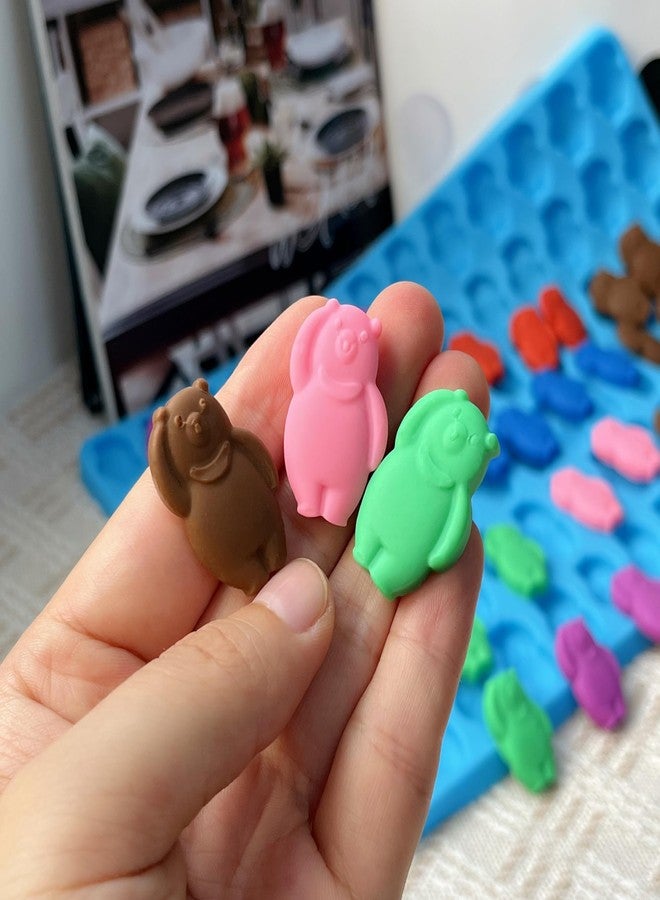 Tadonyny Fun and Flexible Gummy Bear Silicone Molds with Scraper - Create Your Own Delicious Gummy Bears at Home (bear) - Image 4