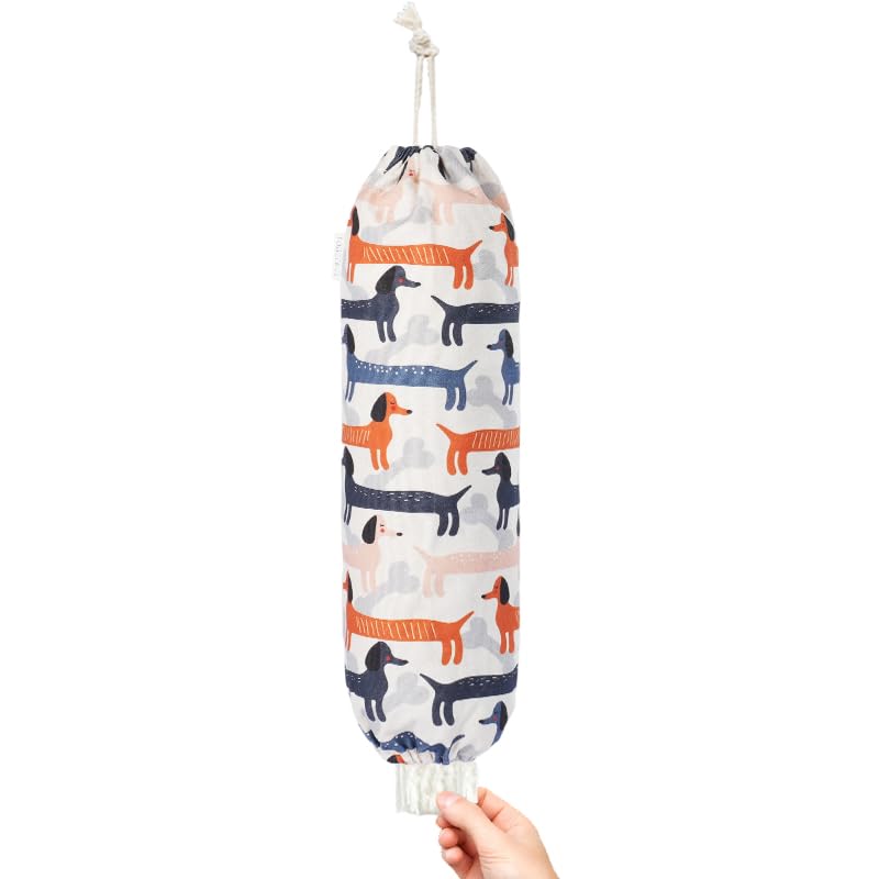 TOGETRUE Plastic Bag Holder, Cute Grocery Bag Holder for Plastic Bags, Wall Mount Bags Dispenser for Home Kitchen Decor (Dog) - Image 1